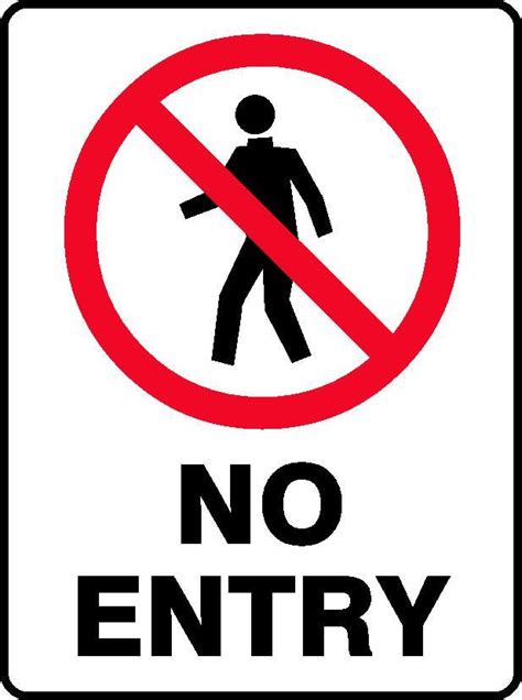 No Entry Sign Man
