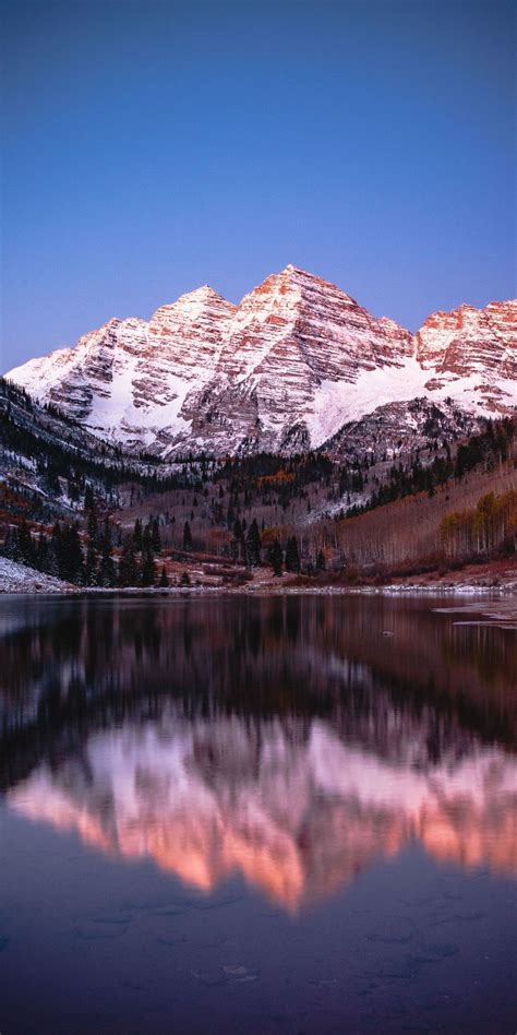 Reflections Lake Nature Mountains 1080x2160 Wallpaper Nature