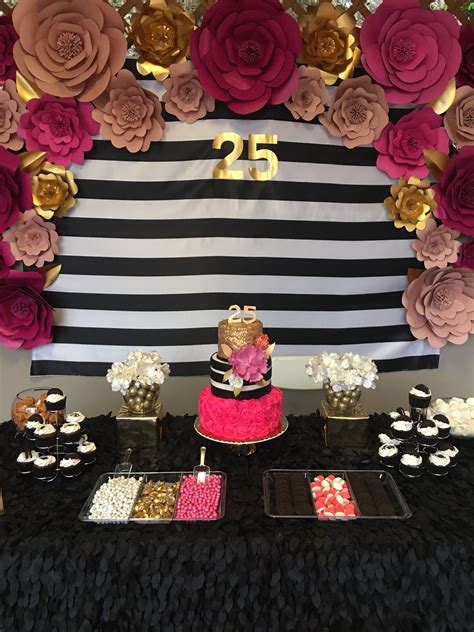 25th Birthday Cakes For Her 25th Birthday Birthday Cake Pink Spray
