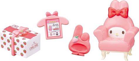 Re Ment Sanrio My Melodys Room Miniature Figure Complete Box Set Of 8
