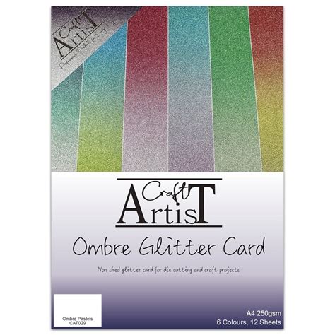 Graftoncrafts Card Used By John Craft Artist A4 Glitter Card