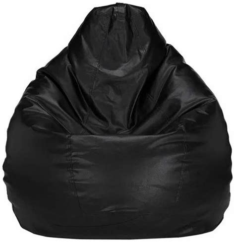 Xl Black Pu Leather Bean Bag Chair At Rs 340piece In Faridabad Id