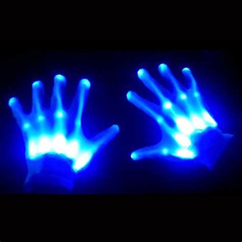 Led Light Up Skeleton Hand Gloves 🖐🏿 Stick Figure Costume Led Gloves