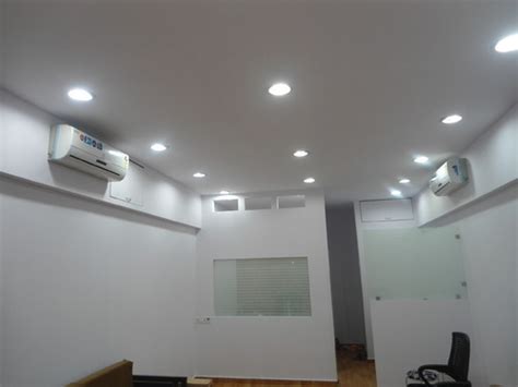 Fake ceilings may be made from one of a kind substances. Office Gypsum Board False Ceiling - Creative Concept ...