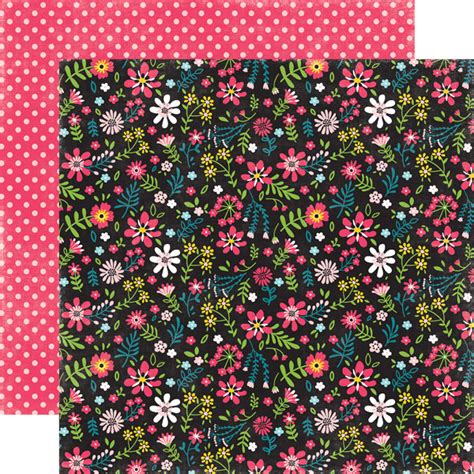 Summer Blossoms 12x12 Double Sided Patterned Paper Echo Park Paper