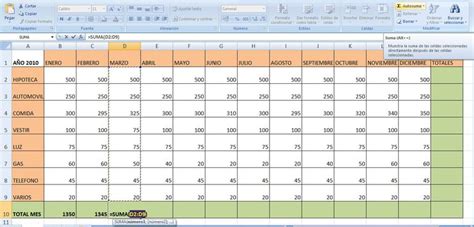 Excel Crea Tu Hoja Cálculo Para Controlar Gastos
