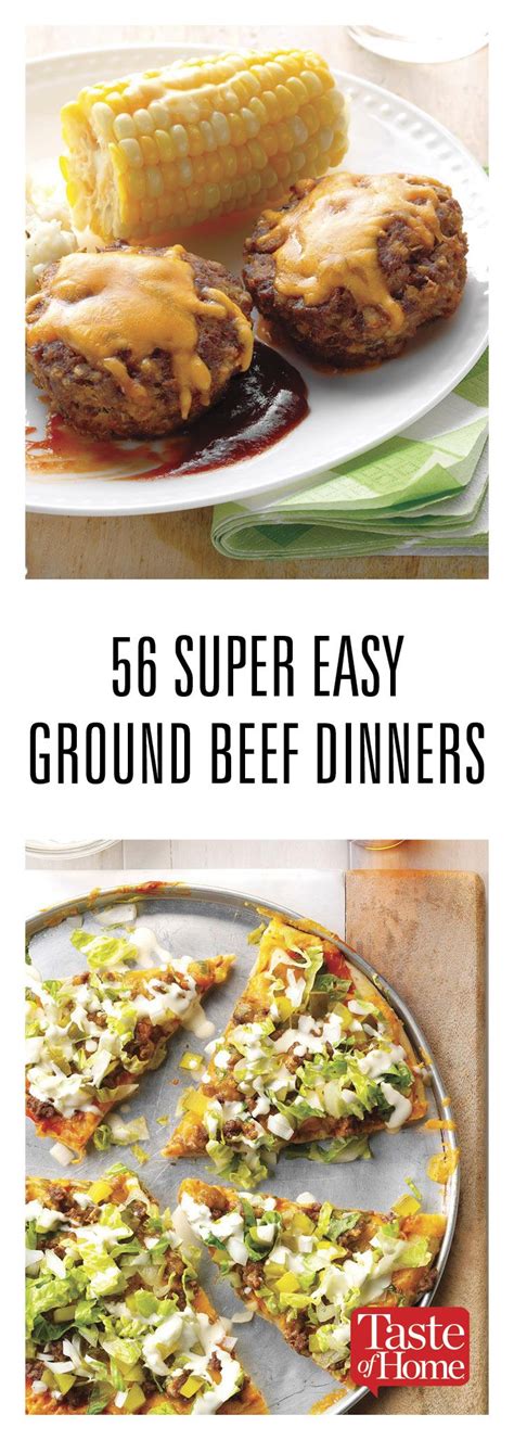 80 Super Easy Ground Beef Dinners | Dinner with ground ...