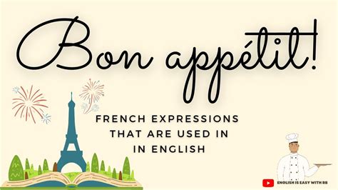 Bon Appétit French Expressions In English Youtube