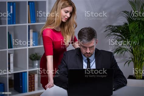 Sexy Secretary Seducing Her Boss Stock Photo More Pictures Of