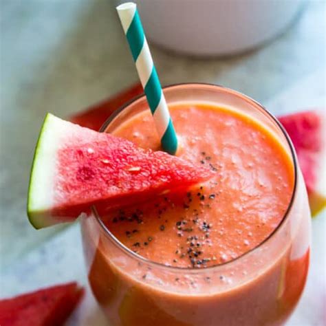 3 Ingredient Watermelon Banana Smoothie Pure And Simple Nourishment