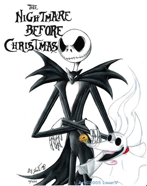 Jack Skellington And Zero The Nightmare Before Christmas Halloween