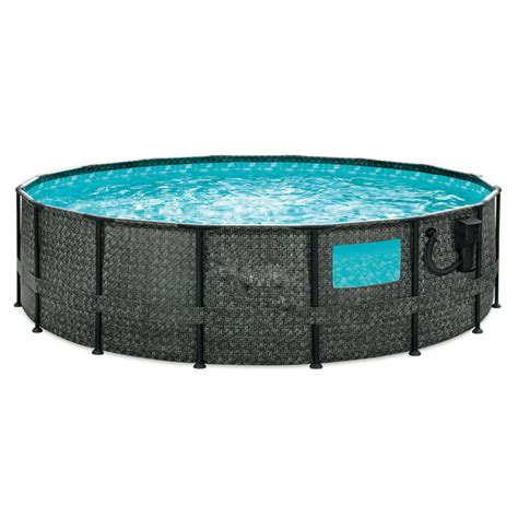 Summer Waves Elite 16ft X 48in Above Ground Swimming Pool Set With Pump