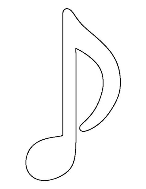 Music Stencil Musical Note Notes Stencils Template Templates Craft