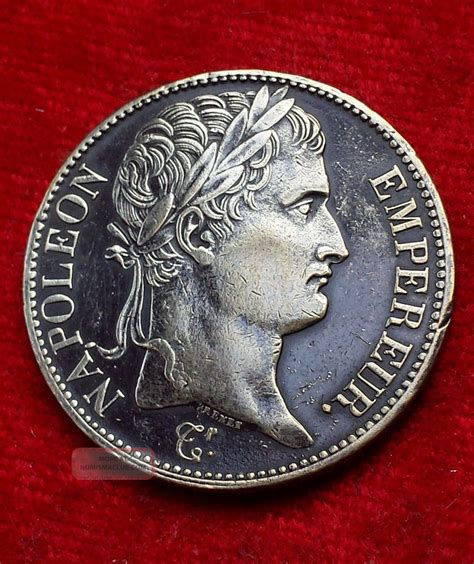 French Silver Coin Napoleon Bonaparte 5 Francs 1809 B