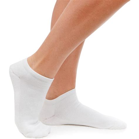 Pairs Womens Ankle Socks Low Cut Fit Crew Size Sports White Footies Ebay