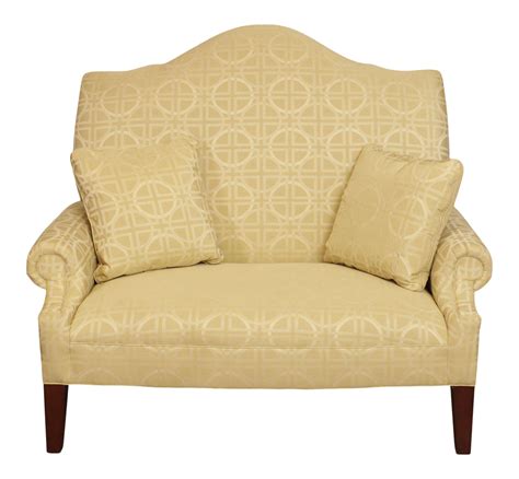 Lexington Modern Upholstered Humpback Settee Loveseat Chairish
