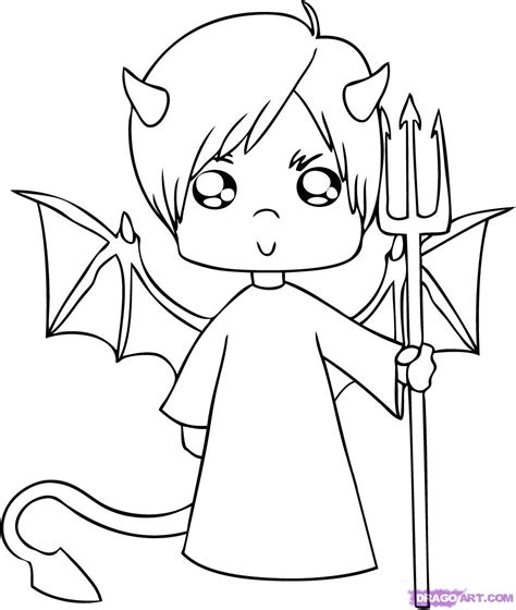 Fabric has no stretch fit type: easy cartoon devil drawing - Clip Art Library