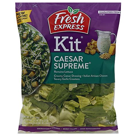 Fresh Express® Caesar Supreme™ Salad And Toppings Kit 8 Oz Bag Shop Market Basket