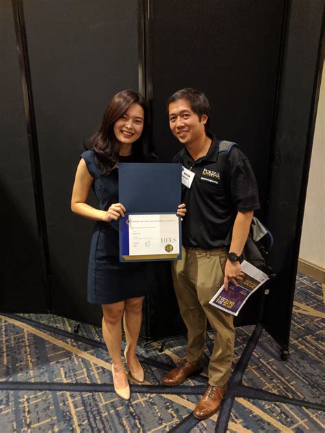 Cha Awarded Hfes Student Member With Honors And Hfe Woman Rising Star