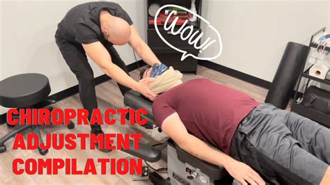 Chiropractic Adjustment Compilation 🔈 Youtube