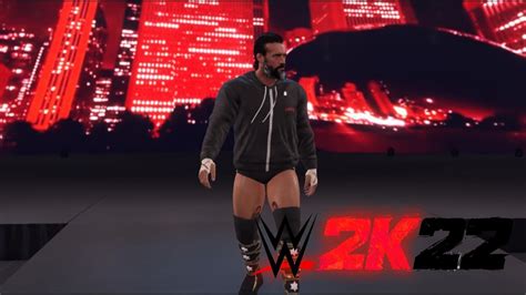 Wwe 2k22 Cm Punk Entrance With Gfx And Call Name Mod Youtube