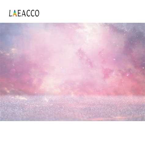 Laeacco Photography Background Fantasy Pink Polka Dots Light Bokeh Love