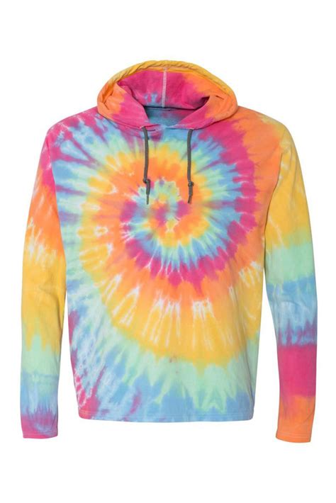 Wholesale Push It Production Cheap Yellow Tie Dye Casual Hoodie Online