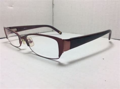 marchon eyeglasses frames ellington burgundy 53 [] 16 135 designer ebay