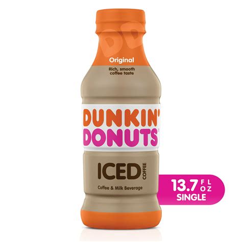 Dunkin Donuts Original Iced Coffee Bottle 137 Fl Oz
