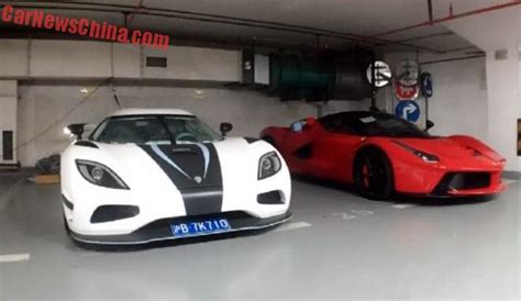 Two Koenigseggs Ferrari Laferrari And Mclaren P1 In Chinese Supercar