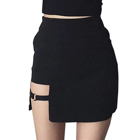 Sexy Women Mini Skirts Fashion New High Waist Asymmetrical Package Hip Moflily Club Skirts