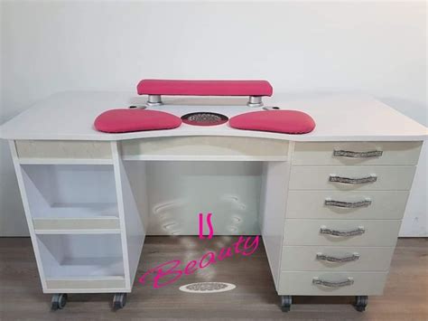 We are always proud of our diy projects and we love to show them off to our friends. Customisable manicure tables from manufacturer | Manicure table, Bookshelves diy, Home nail salon