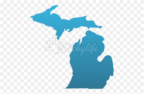 Michigan Custom State Decals Michigan State Clip Art Flyclipart