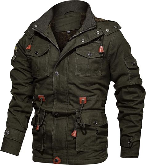 Magcomsen Winter Coats For Men Tactical Military Cargo Jacket Warm