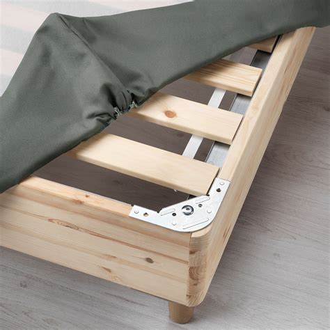 EspevÄr Slatted Mattress Base For Bed Frame Dark Gray Queen Ikea