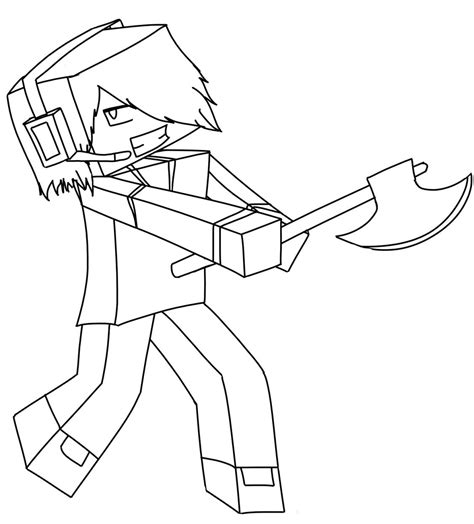Dantdm Coloring Page Free Coloring Home