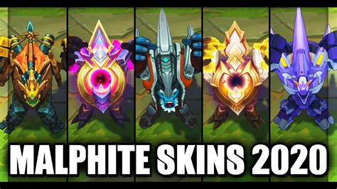 All Malphite Skins Spotlight 2020 League Of Legends Netplaygamez