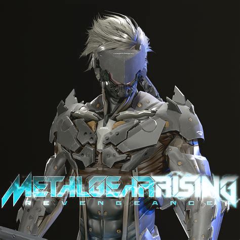 Artstation Raiden Metal Gear Rising Revengeance Rendering