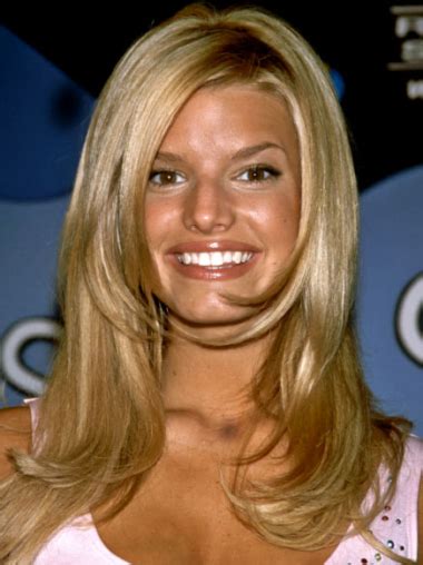 Jessica Simpson Special 100 Human Remy Hair Long Layered Wavy Lace Wig