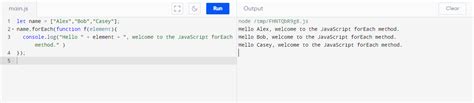 Javascript Array With Foreach Loop