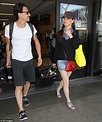 Juliette Lewis arrives at LAX following getaway with boyfriend Brad ...