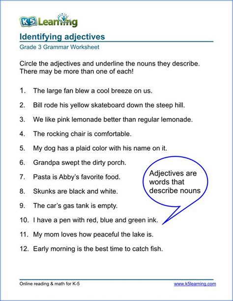 Grammar worksheets and online activities. Grammar Worksheets for Elementary School - Printable ...