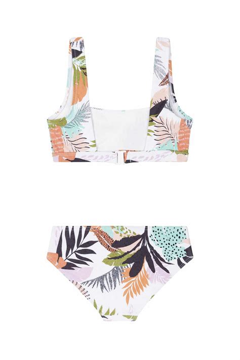 Seafolly Girls Square Neck Tankini Tropical Punch