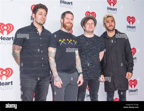 L R Joe Trohman Andy Hurley Patrick Stump And Pete Wentz Of Fall