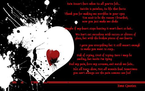 Sad Emo Quotes About Love Quotesgram