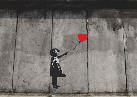 Banksy Graffiti Girl With Balloon