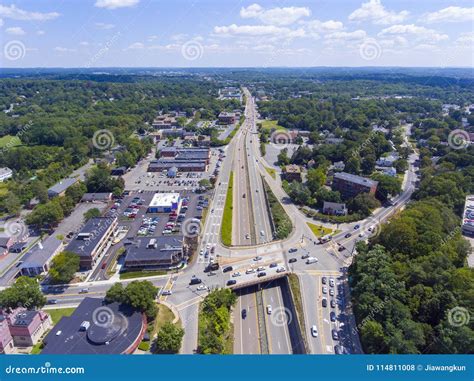Ma Route 9 Aerial View Massachusetts Usa Stock Photo Image Of