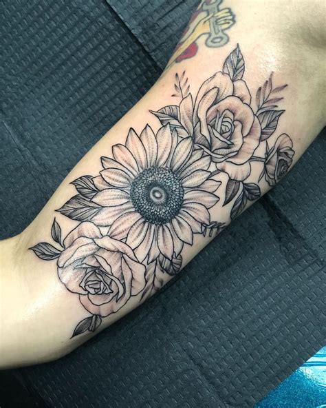 Maybe you would like to learn more about one of these? 155 Sunflower Tattoos that Will Make You Glow - Wild ...