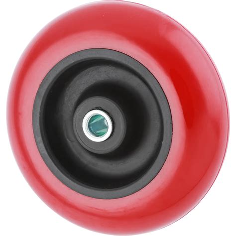 3 Red Polyurethane Wheels Grizzly Industrial