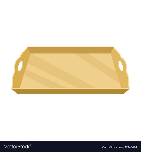 Tray For Food Cartoon Icon Royalty Free Vector Image